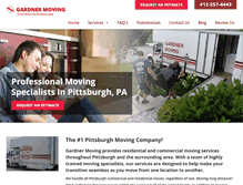 Tablet Screenshot of gardnermovingpgh.com